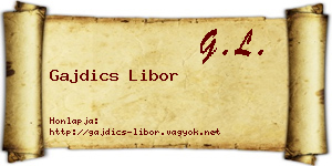 Gajdics Libor névjegykártya